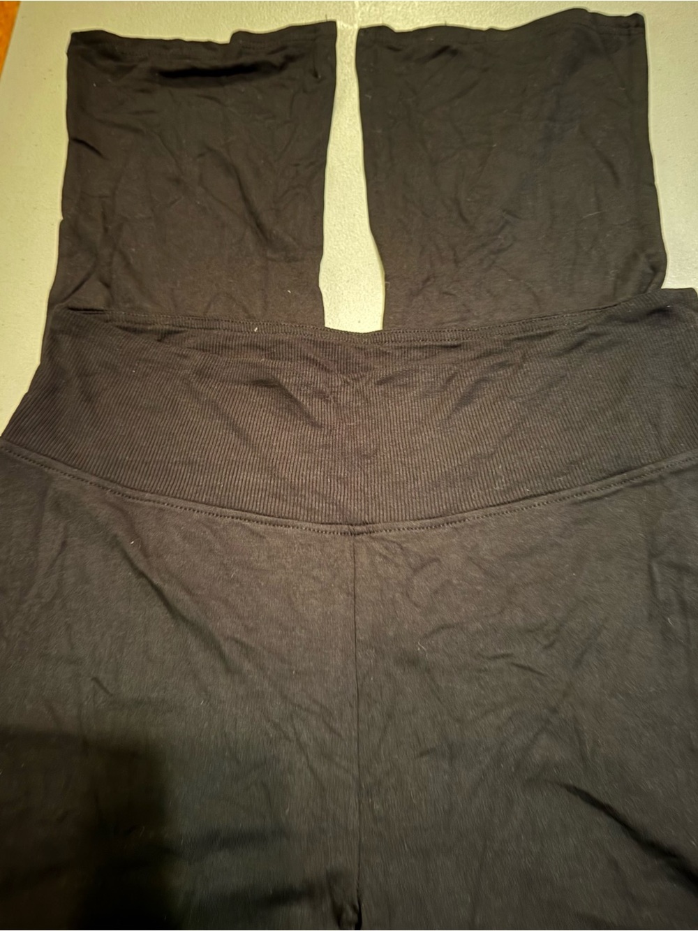 A New Day Target Black High Waist Leggings Ankle Slit Hem XL